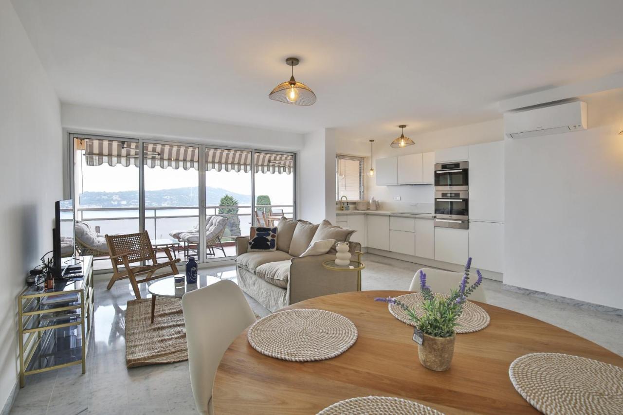 Sublime Appartement Vue Mer. Parking/Piscine/Clim Villefranche-sur-Mer Eksteriør bilde