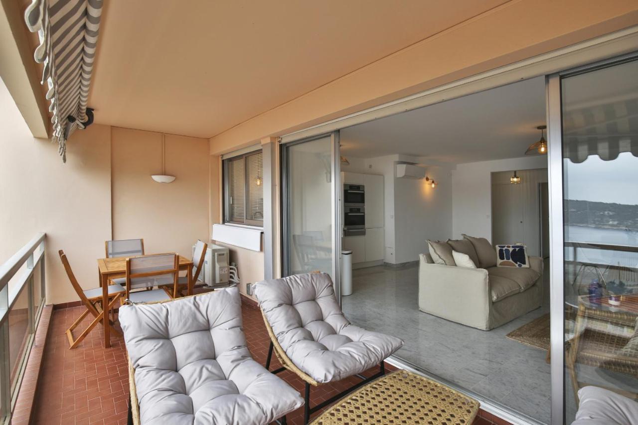Sublime Appartement Vue Mer. Parking/Piscine/Clim Villefranche-sur-Mer Eksteriør bilde